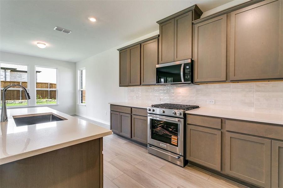 Furnished interior view inside a new home in The Preserve Estates, Justin (Image 12).