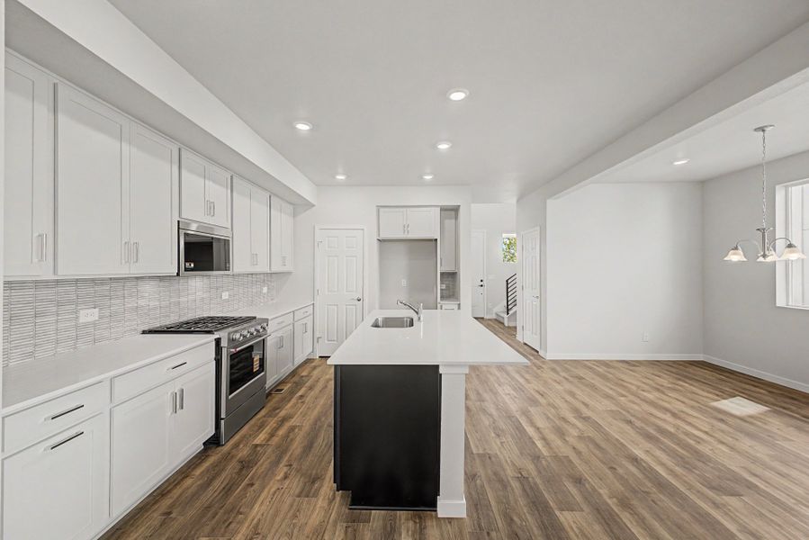 Furnished interior view inside a new home in Painted Prairie, Aurora (Image 11).