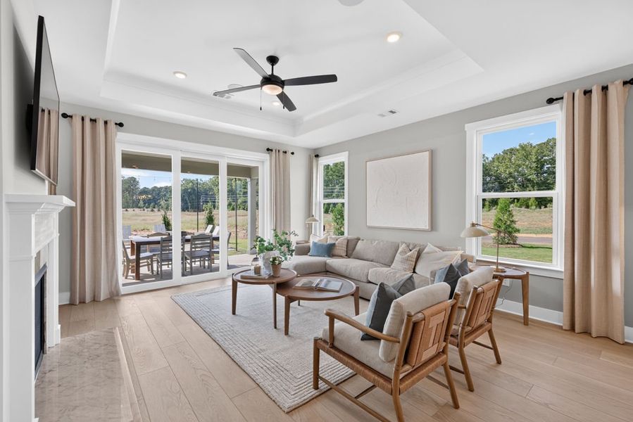 Representative furnished interior of a home built from the Mainstay by Pulte Homes in Everhour, Newnan (Image 10).