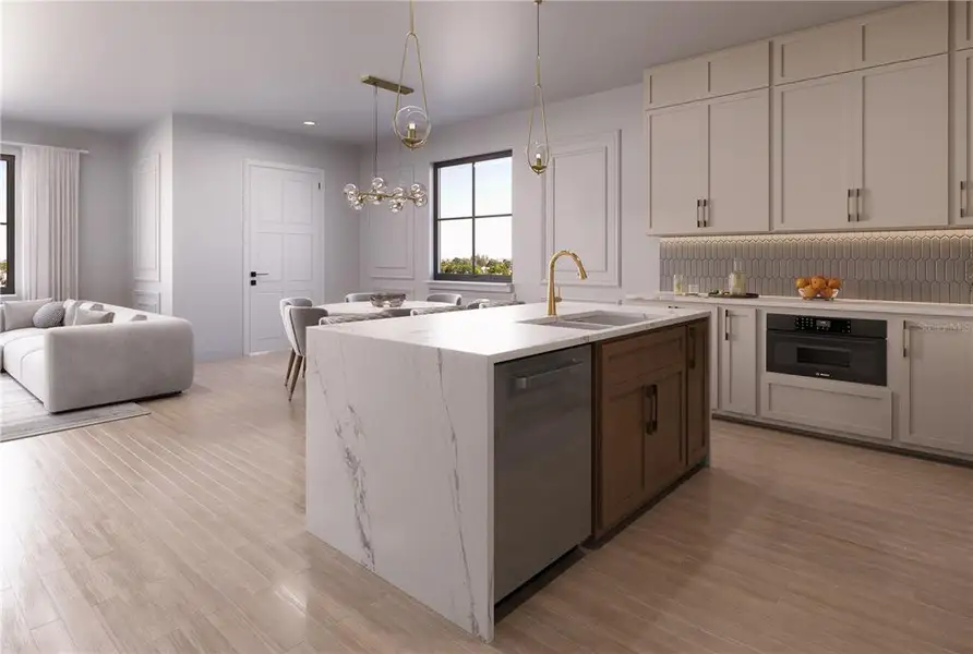 Furnished interior view inside a new home in Lakeview Village Estates, Winter Garden (Image 3). Furnished interior view inside a new home in Lakeview Village Estates, Winter Garden (Image 3).