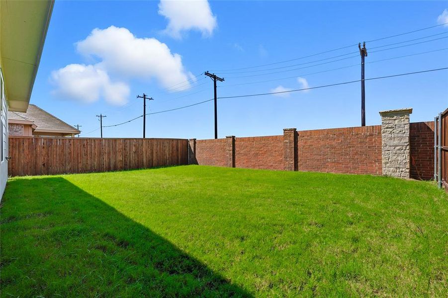 View of fenced backyard View of fenced backyard
