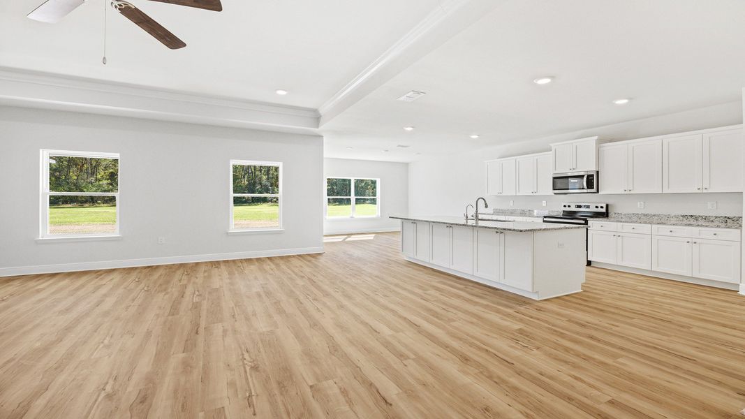 Representative unfurnished interior of a home built from the The Hawthorne by D.R. Horton in Meadows at Rehwinkel, Crawfordville (Image 30).