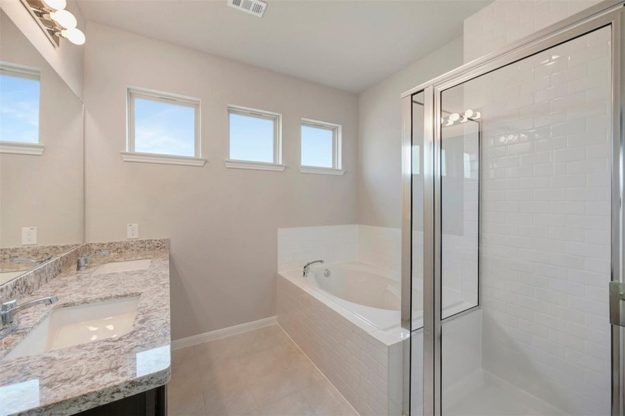 Serene owner's bath (*Photo not of actual home and used for illustration purposes only.)
