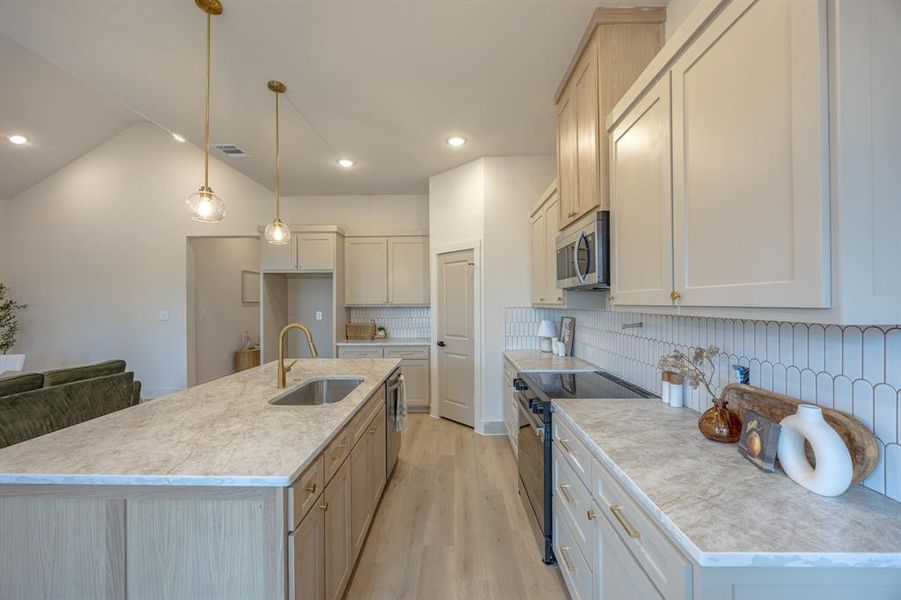 Furnished interior view inside a new home in , Fort Worth (Image 16). Furnished interior view inside a new home in , Fort Worth (Image 16).