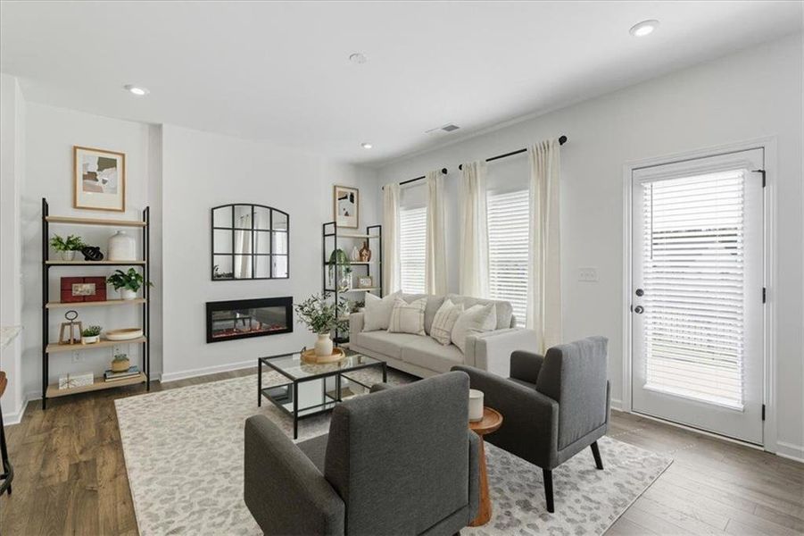Furnished interior view inside a new home in Park Center Pointe, Austell (Image 18).