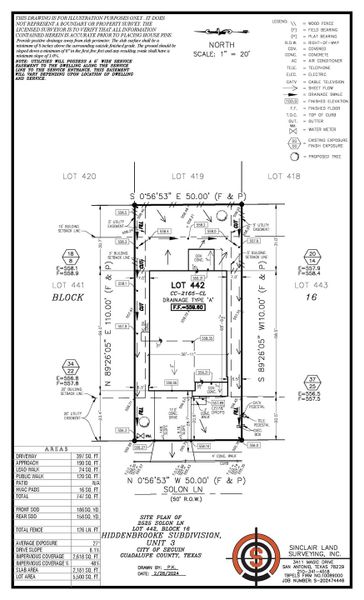 2525 solon ln - site plan