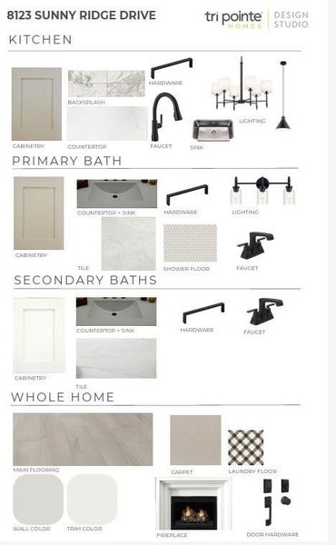 Sample of building materials used in homes in Pecan Ridge, Fulshear (Image 14).