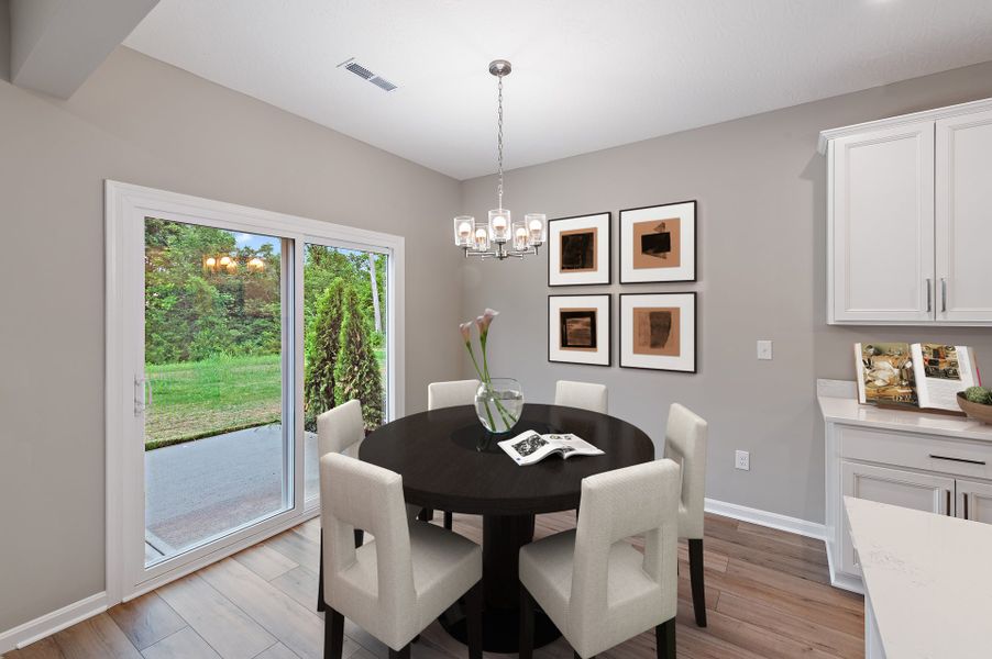 Representative furnished interior of a home built from the Hudson by Fischer Homes in Villas at Gold Creek, Dawsonville (Image 23).
