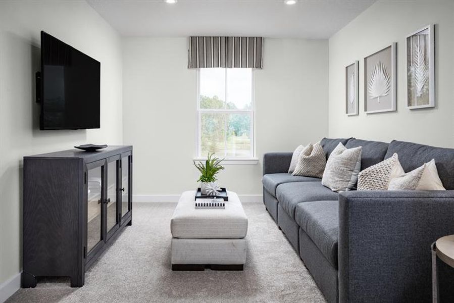 Representative furnished interior of a home built from the Thornewood by Ryan Homes in Layton Hall, Mauldin (Image 27).