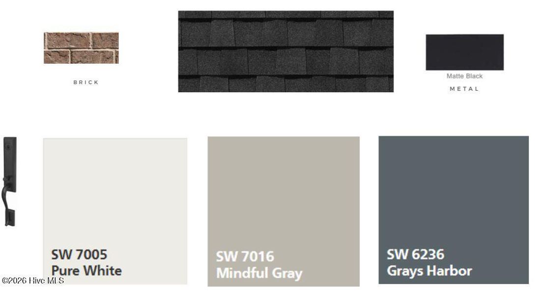 Sample of building materials used in homes in Riverlights, Wilmington (Image 3). Sample of building materials used in homes in Riverlights, Wilmington (Image 3).