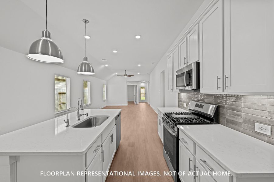 Furnished interior view inside a new home in Sorella, Tomball (Image 5).