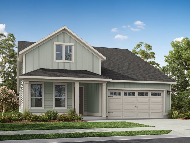 Representative exterior photo of a completed home built from the Cypress Cove by Tri Pointe Homes in Everstead, Raleigh, NC (Image 20).