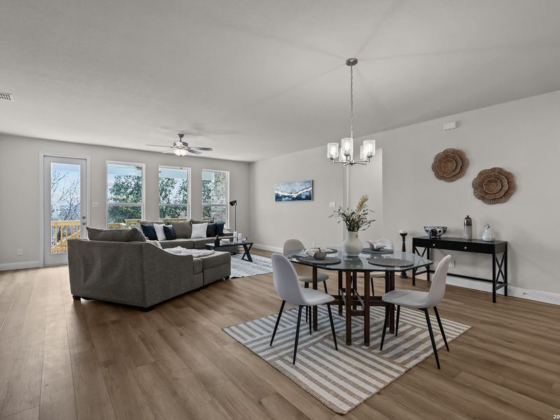 Furnished interior view inside a new home in Ladera, San Antonio (Image 30).