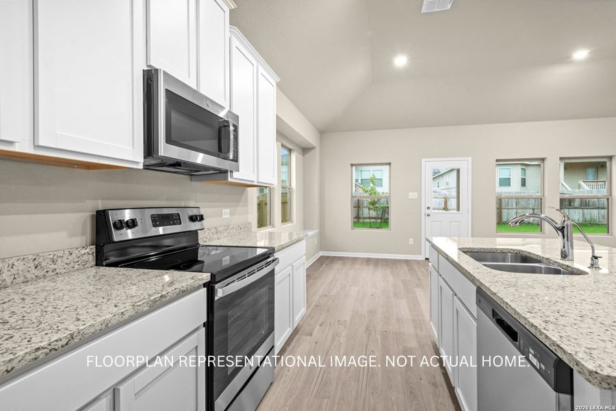Furnished interior view inside a new home in Greenspoint Heights, Seguin (Image 7).