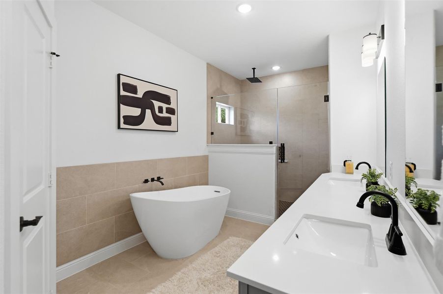 Primary bathroom.