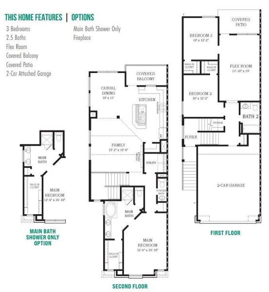 2D floor plan layout of this home in , Iowa Colony, TX (Image 5).