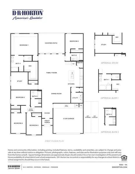 2D floor plan layout for the Irving by D.R. Horton in Marlow Lake, Texas City, TX (Image 3). 2D floor plan layout for the Irving by D.R. Horton in Marlow Lake, Texas City, TX (Image 3).