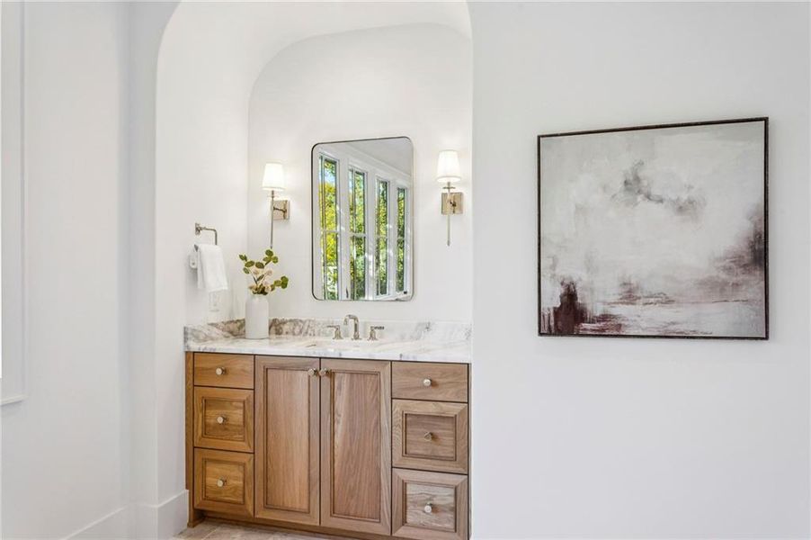 Furnished interior view inside a new home in , Atlanta (Image 40).