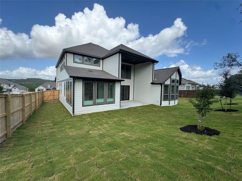Rear of Home and covered patio Rear of Home and covered patio