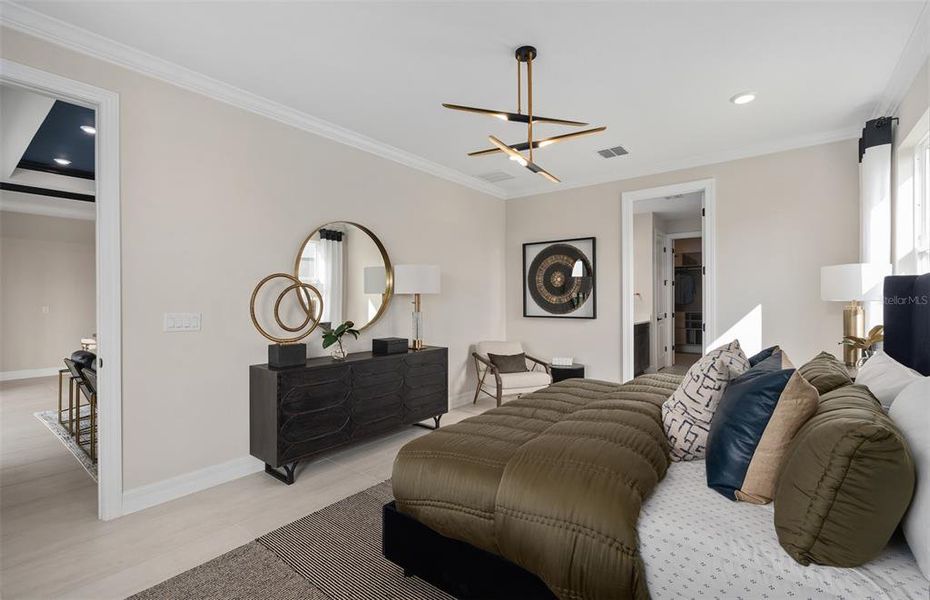 Furnished interior view inside a new home in Parkside Trails, Clermont (Image 35). Furnished interior view inside a new home in Parkside Trails, Clermont (Image 35).