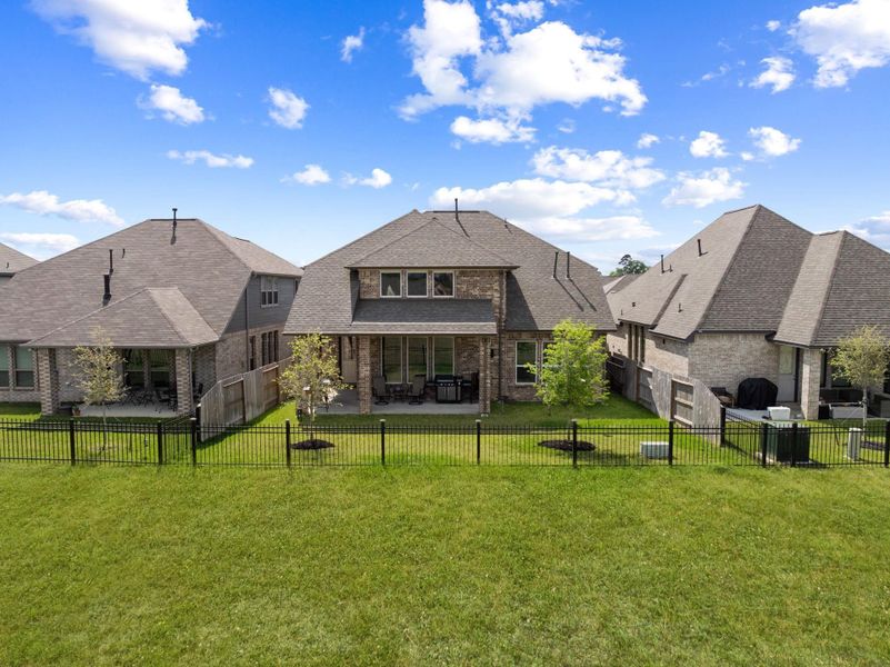 View of the backyard.