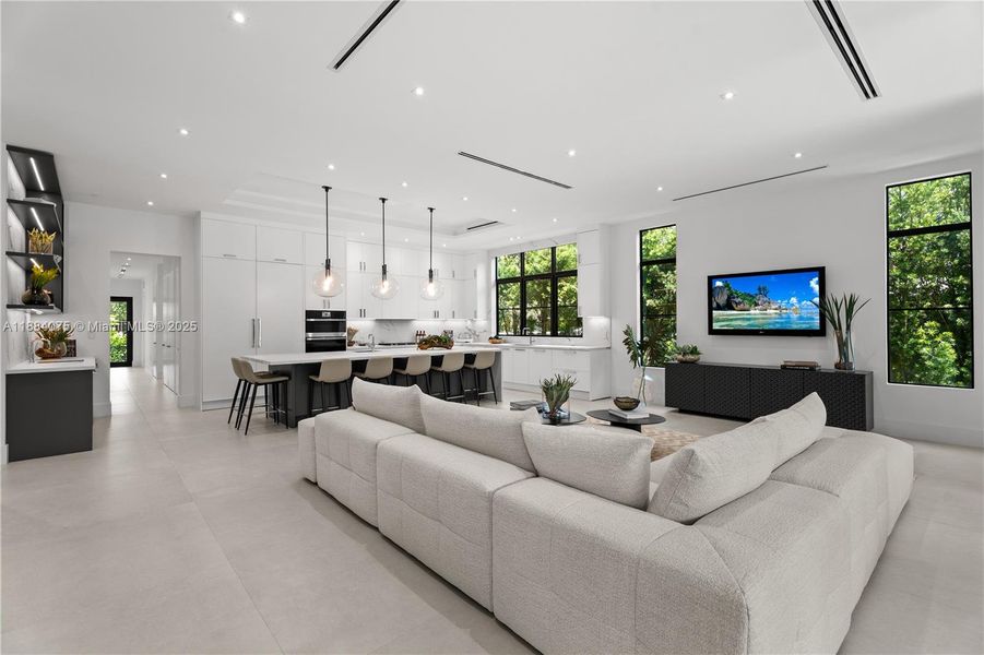 Furnished interior view inside a new home in , Miami (Image 36).