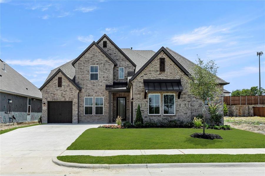 Front exterior of a new home in , Rockwall, TX, highlighting curb appeal (Image 25). Front exterior of a new home in , Rockwall, TX, highlighting curb appeal (Image 25).