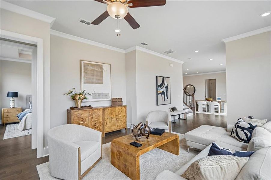 Furnished interior view inside a new home in Aberdeen, Hoschton (Image 15).