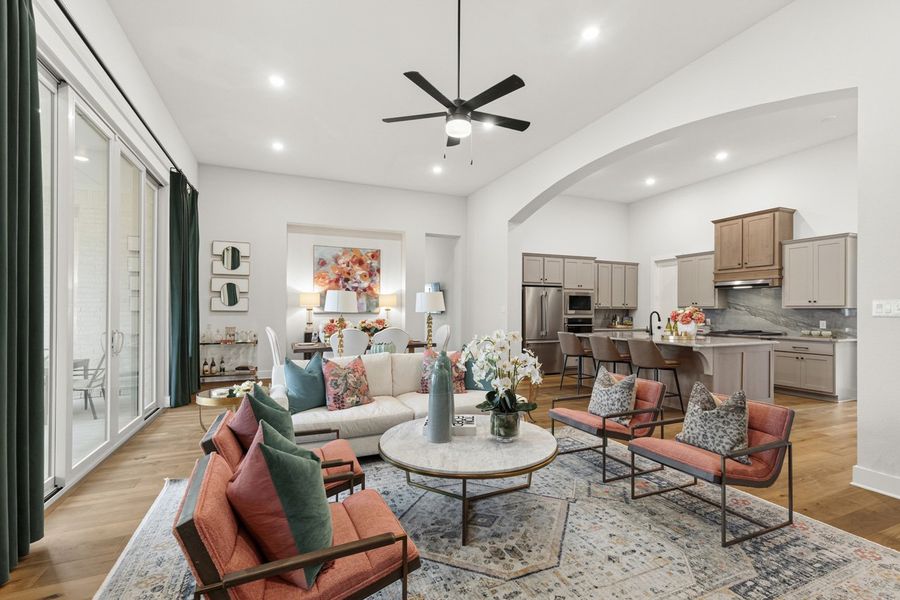 Representative Family Room - some options shown Representative Family Room - some options shown