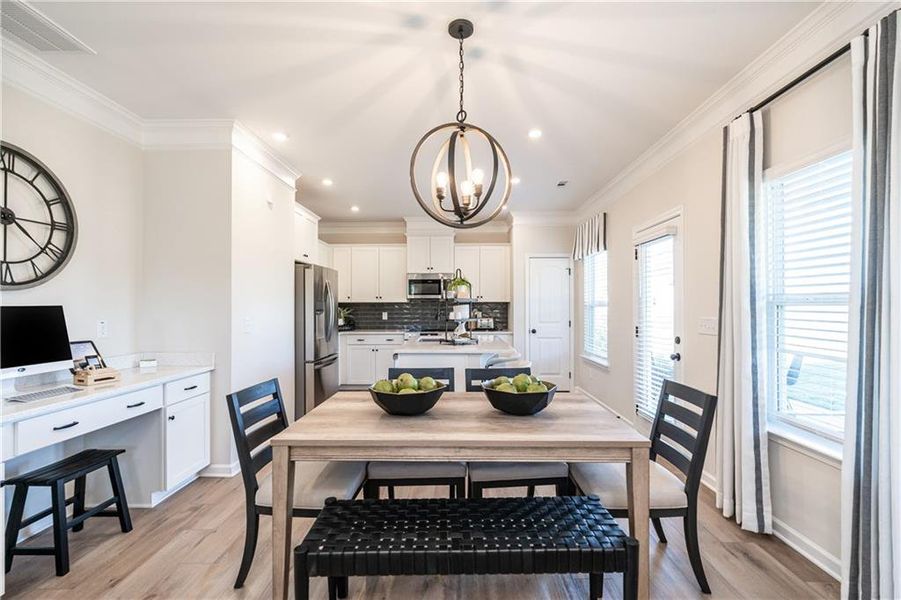 Furnished interior view inside a new home in Laurel Ridge, Rock Spring (Image 24).