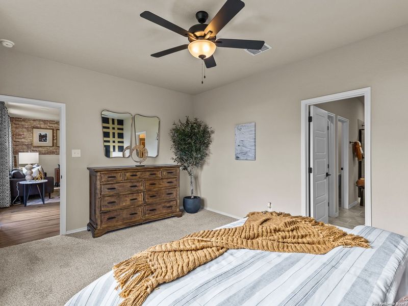 Furnished interior view inside a new home in Bricewood, San Antonio (Image 29).
