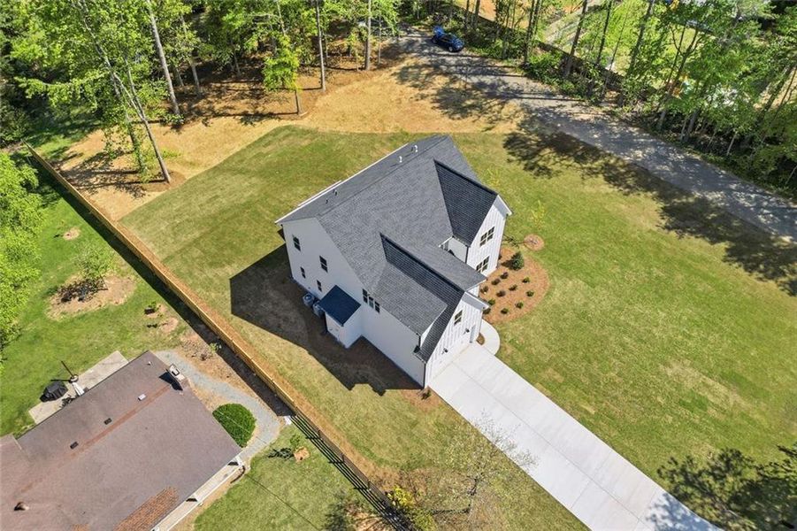 Front exterior of a new home in , Marietta, GA, highlighting curb appeal (Image 28). Front exterior of a new home in , Marietta, GA, highlighting curb appeal (Image 28).