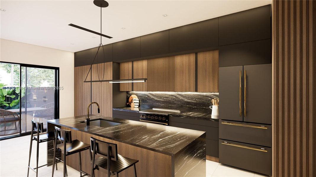 Furnished interior view inside a new home in , Miami (Image 11).