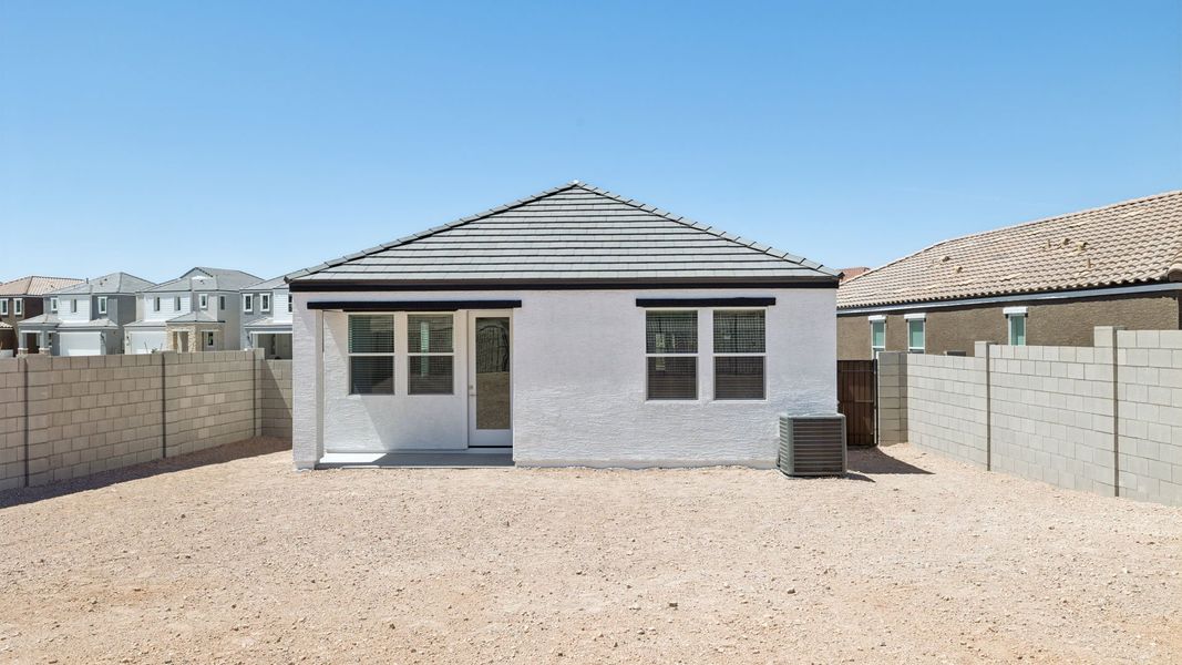 Exterior details and patio area of a home in The Buttes at Mystic, Peoria (Image 4).