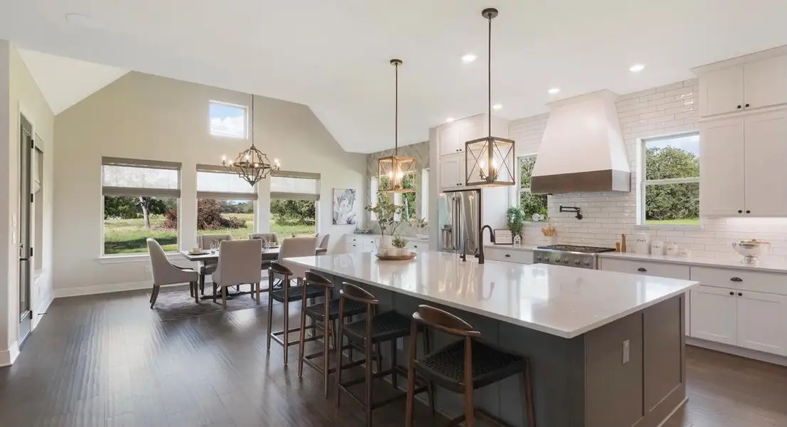 Furnished interior view inside a new home in , Johnson City (Image 12). Furnished interior view inside a new home in , Johnson City (Image 12).