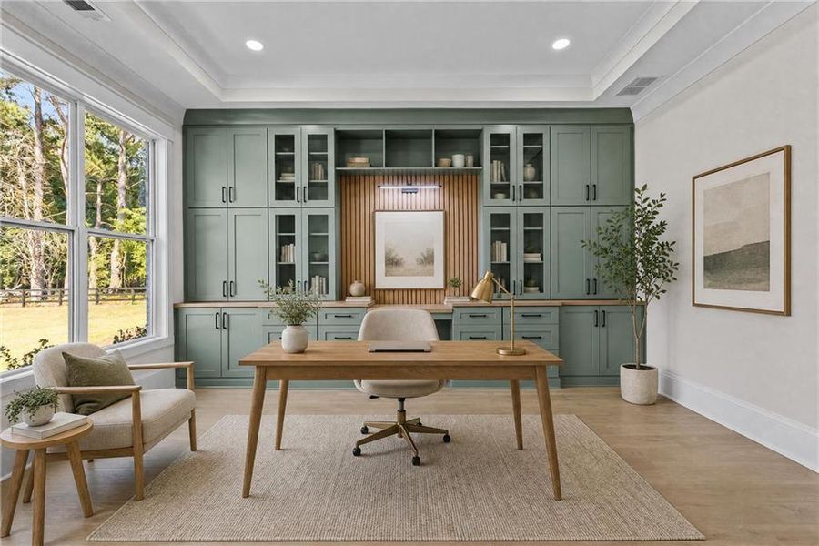 Furnished interior view inside a new home in , Monroe (Image 14).