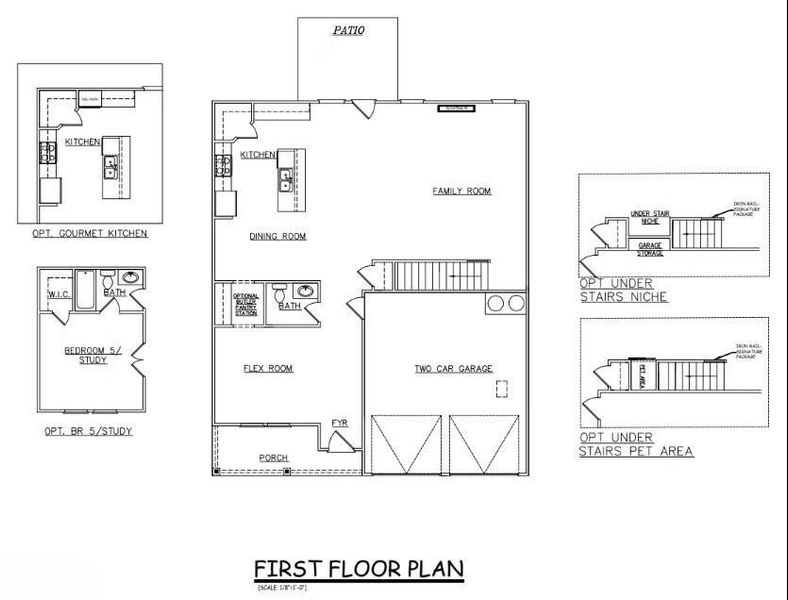 2D floor plan layout of this home in Fern Dale, Fairburn, GA (Image 3).
