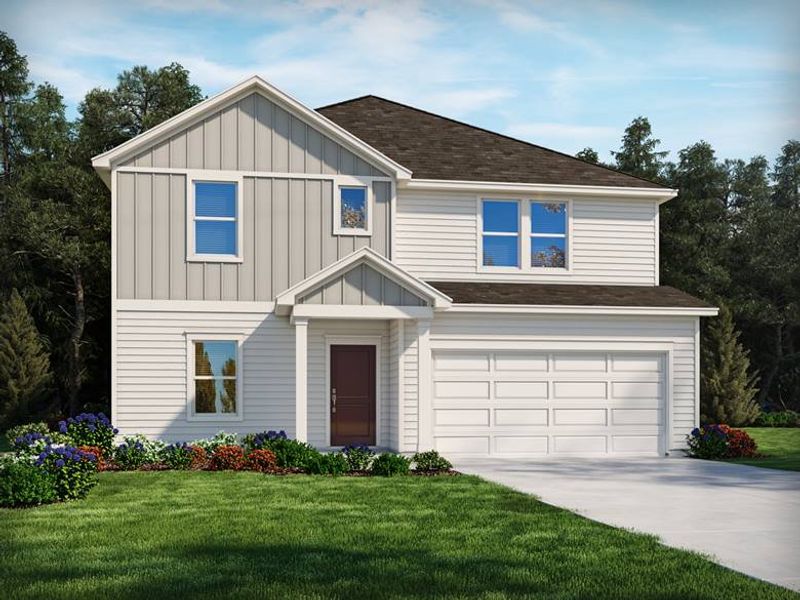Representative exterior photo of a completed home built from the Sherwood by Meritage Homes in Wyncliff, Clarksville, TN (Image 11).