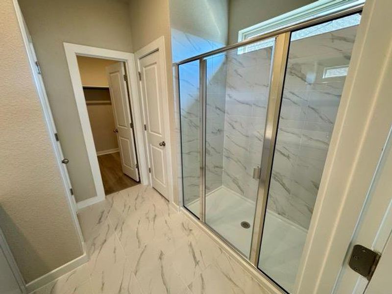 Walk-in shower in Primary Bath