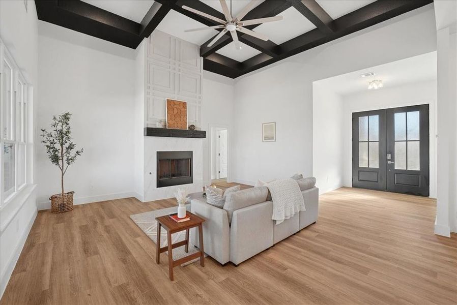 Furnished interior view inside a new home in , Azle (Image 33).