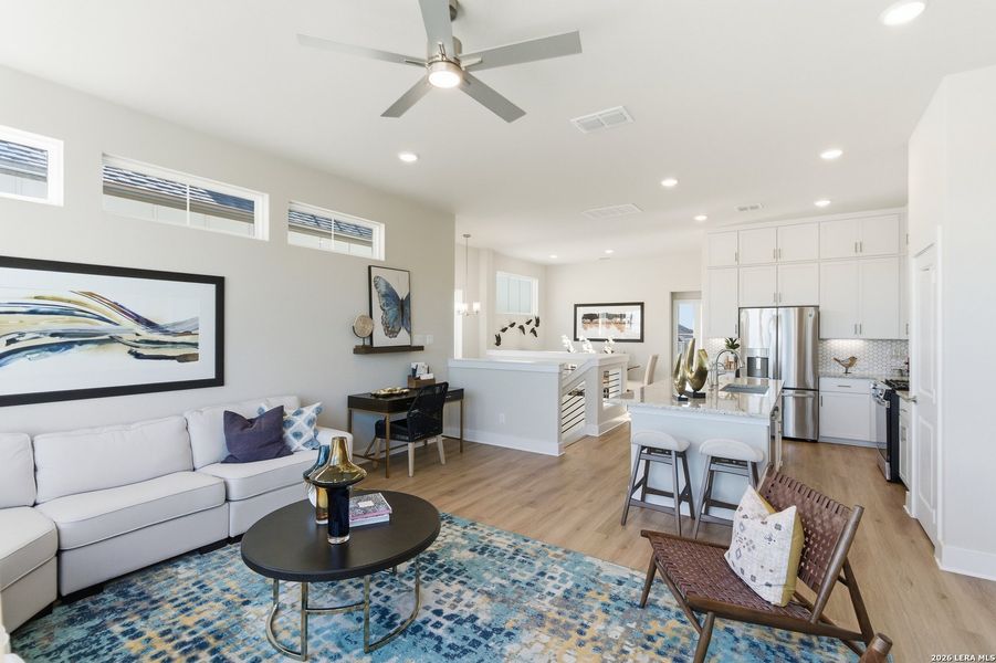 Furnished interior view inside a new home in Rose Hill, San Antonio (Image 25).