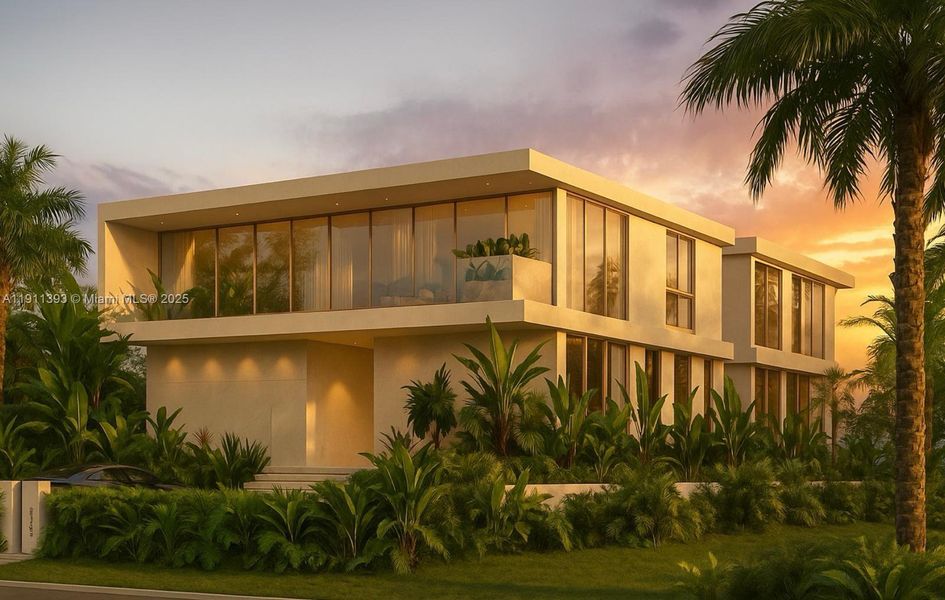 Exterior details and patio area of a home in , Miami Beach (Image 4).