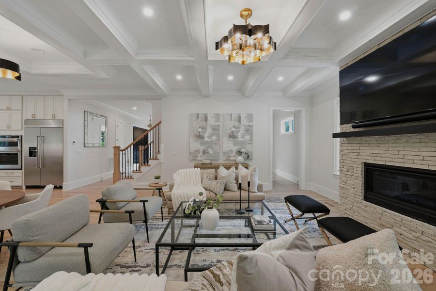 Furnished interior view inside a new home in , Charlotte (Image 28).