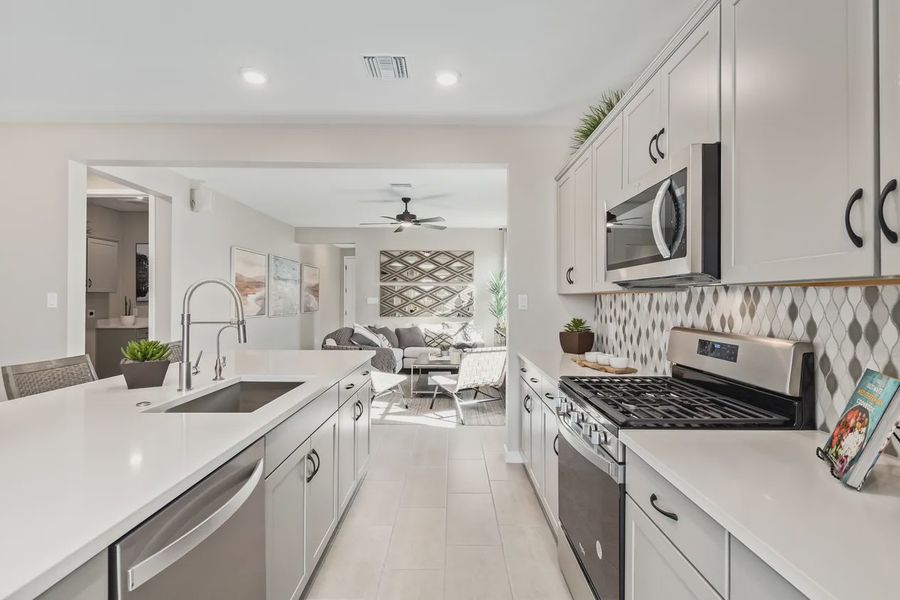 Furnished interior view inside a new home in Camilo at Santana, Yuma (Image 16).