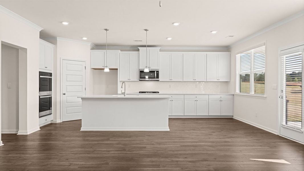 Representative furnished interior of a home built from the Edison by D.R. Horton in Westland, Bogart (Image 6).