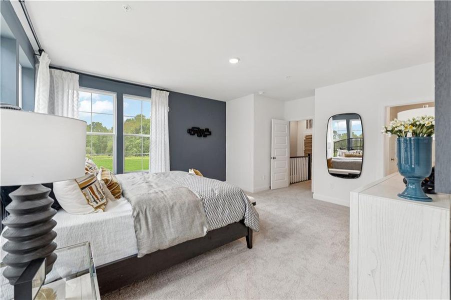 Furnished interior view inside a new home in Skylar Townhome Style Condos, Atlanta (Image 14). Furnished interior view inside a new home in Skylar Townhome Style Condos, Atlanta (Image 14).