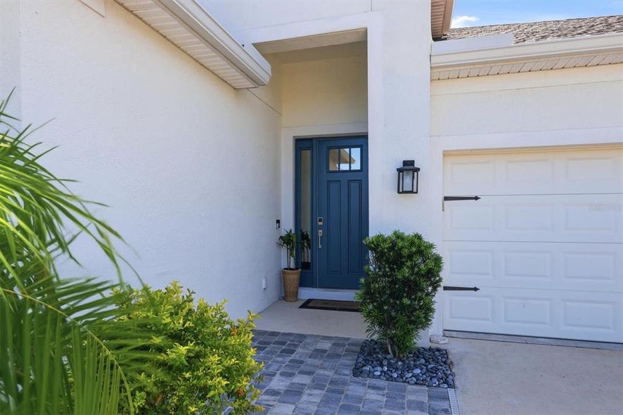 Exterior details and patio area of a home in Skye Ranch Community Group Page, Sarasota (Image 4).