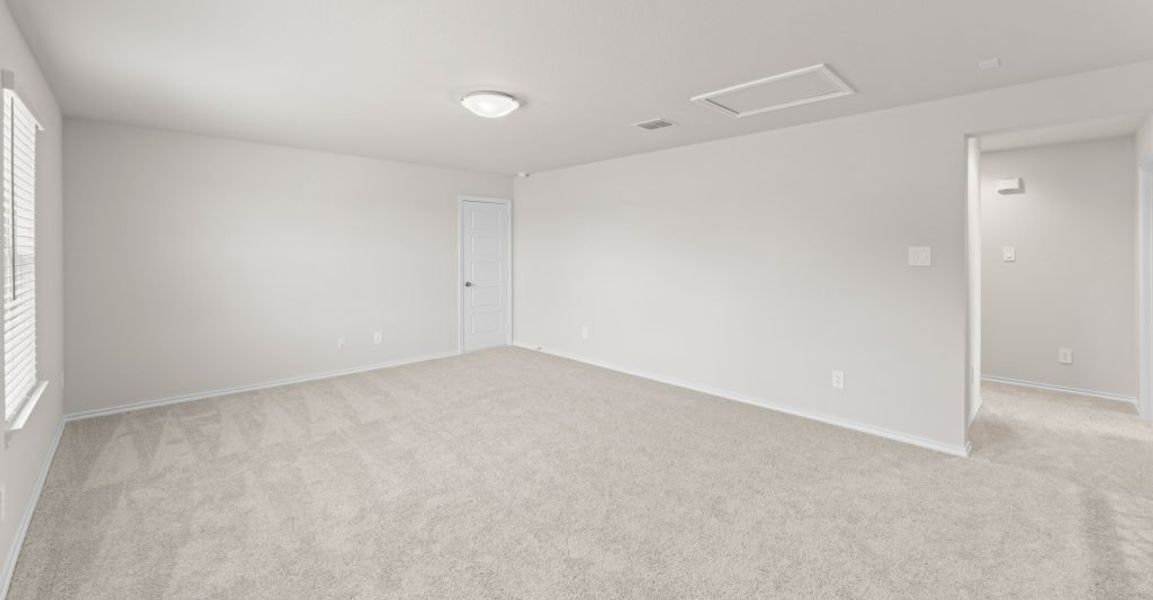 Representative exterior photo of a completed home built from the Willow by Impression Homes in Keeneland, Aubrey, TX (Image 18). Representative exterior photo of a completed home built from the Willow by Impression Homes in Keeneland, Aubrey, TX (Image 18).