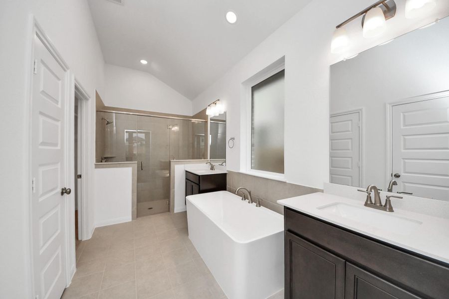 Furnished interior view inside a new home in 50' Traditional Homes at Elyson, Katy (Image 3). Furnished interior view inside a new home in 50' Traditional Homes at Elyson, Katy (Image 3).