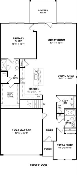 The Zambezi II floor plan by K. Hovnanian Homes. 1st Floor shown. *Prices, plans, dimensions, features, specifications, materials, and availability of homes or communities are subject to change without notice or obligation.
